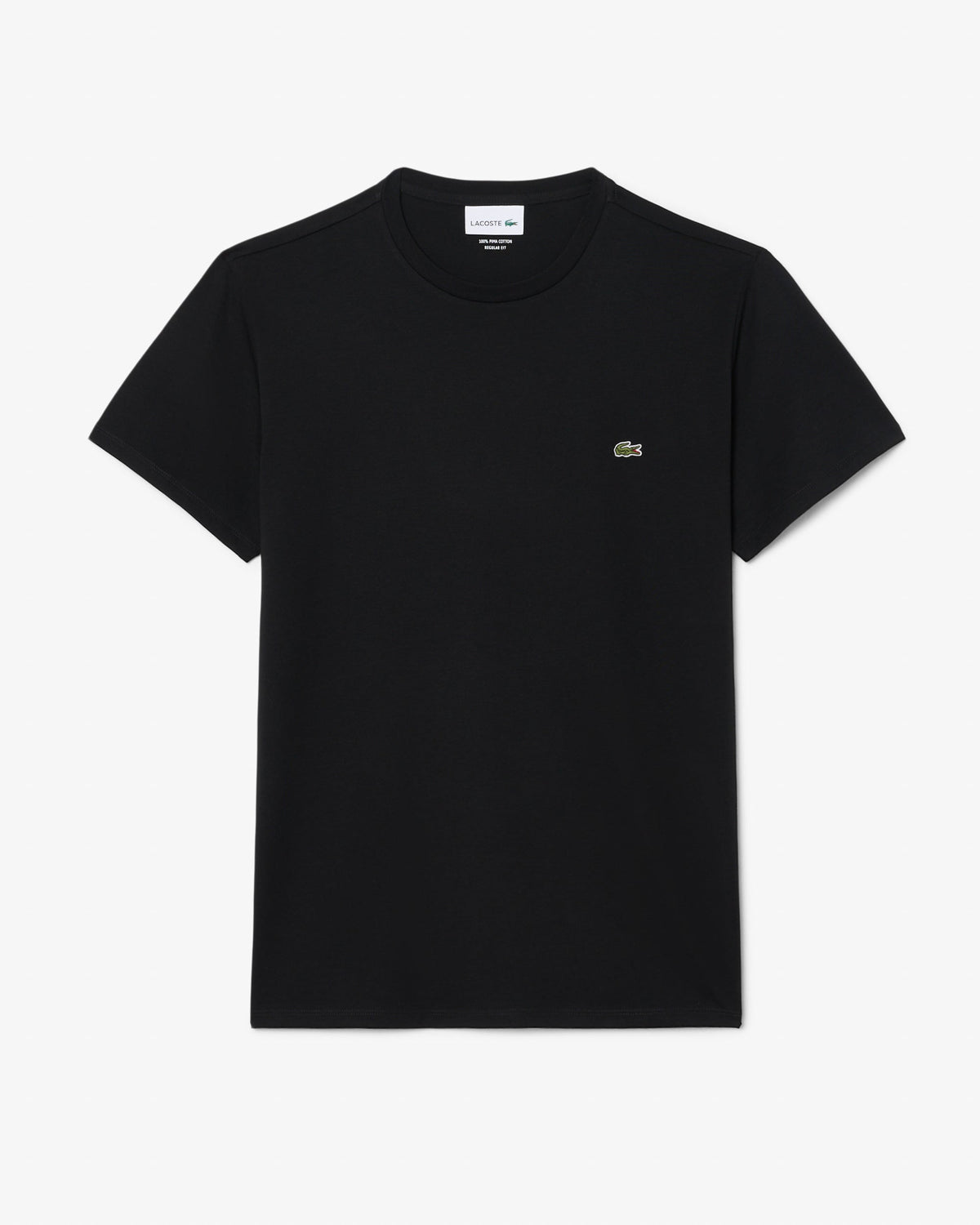 Lacoste Mens Crew Neck Pima Cotton Jersey T-Shirt - Black 031