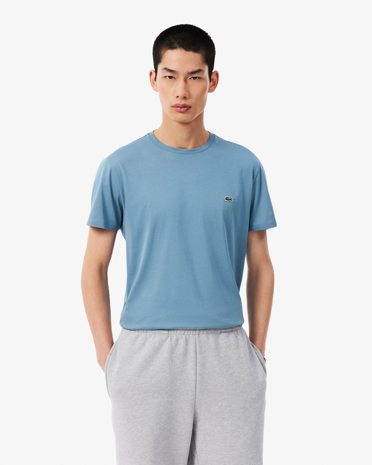 Lacoste Mens Crew Neck Pima Cotton Jersey T-Shirt - Aral 57I