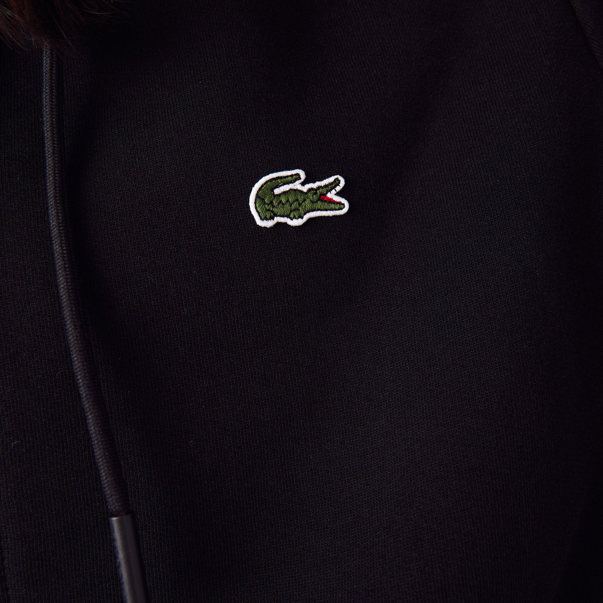 Lacoste Cotton Fleece Zip-up - Black