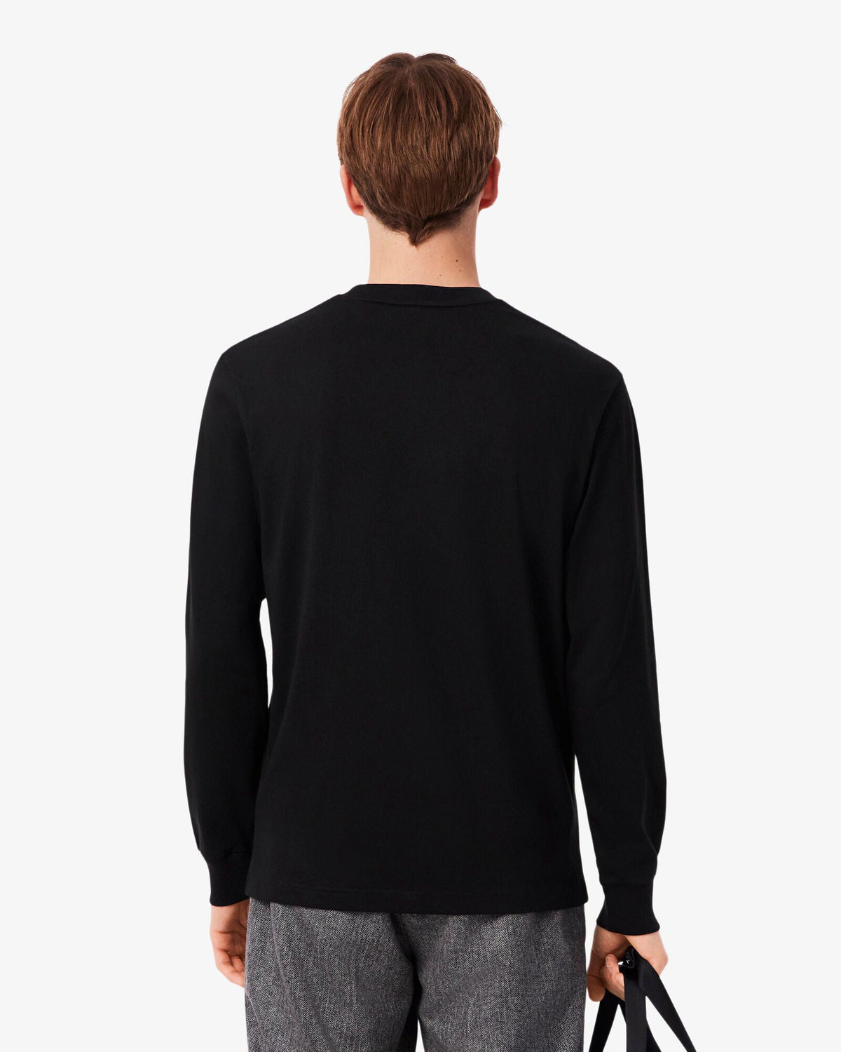 Lacoste Long Sleeved Cotton Mens T-Shirt - Black 031