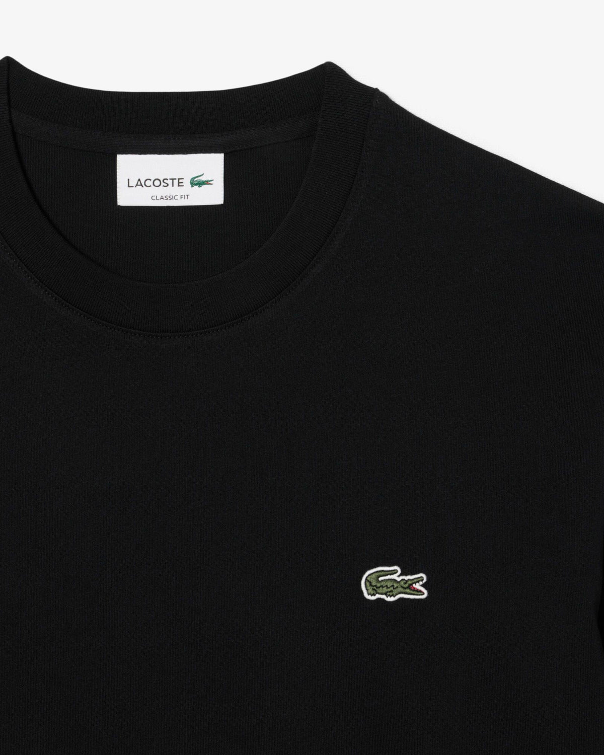 Lacoste Long Sleeved Cotton Mens T-Shirt - Black 031