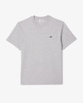 Lacoste Mens Classic Fit Cotton Jersey T-Shirt - Silver Chine CCA