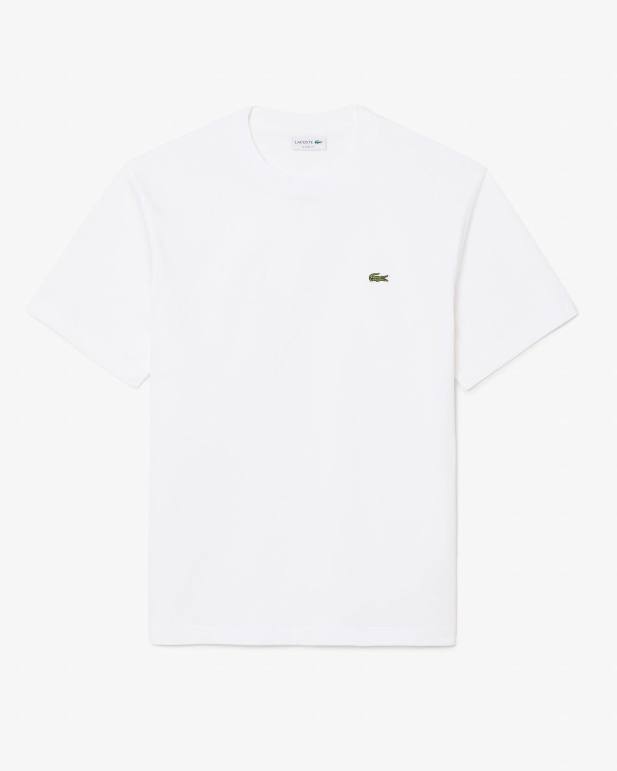 Lacoste Mens Classic Fit Cotton Jersey T-Shirt - White 001