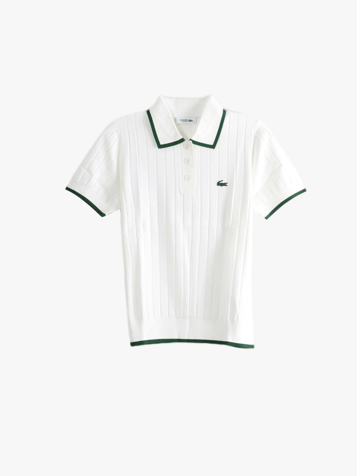 LACOSTE - Women Short Sleeve Polo Collar Golf Sweater Shirt